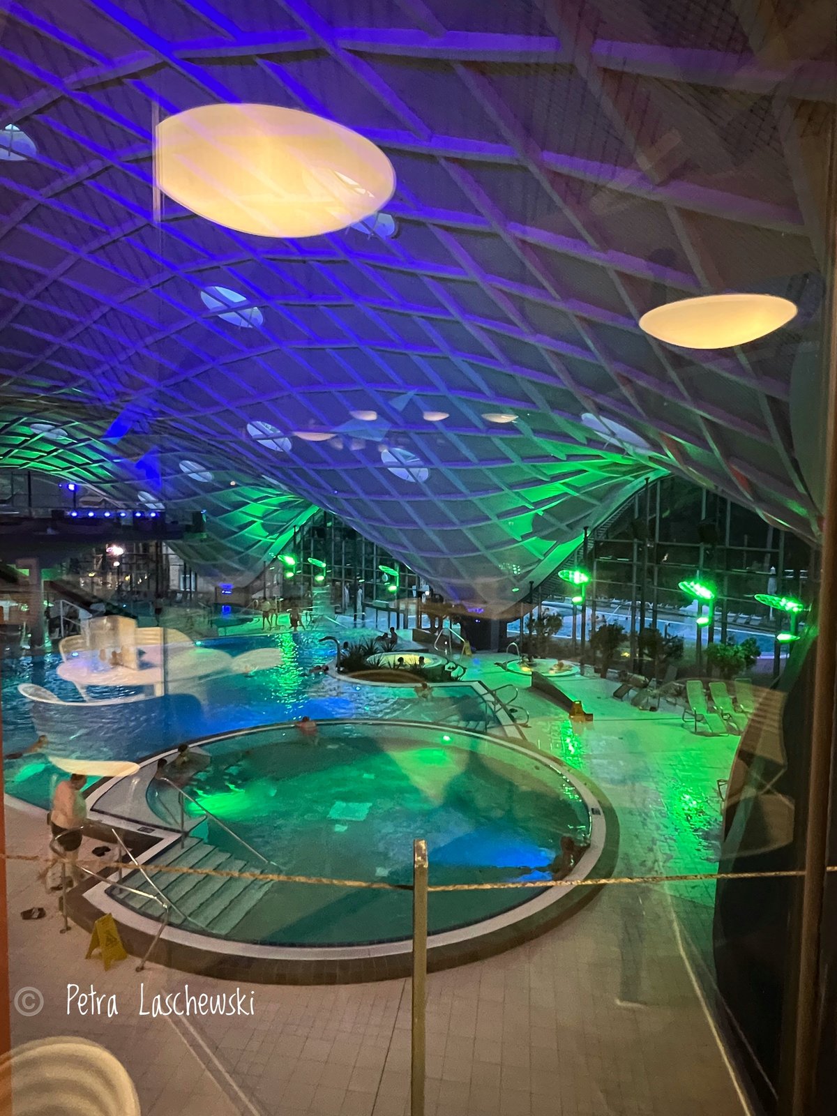 Blick vom Bistro in die Toskana Therme Bad Orb